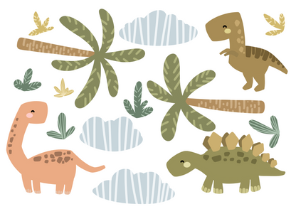 Prehistoric Pals Dinosuar Wall Stickers