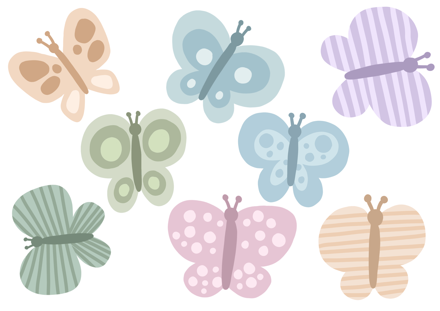 Lullaby Butterflies Wall Stickers